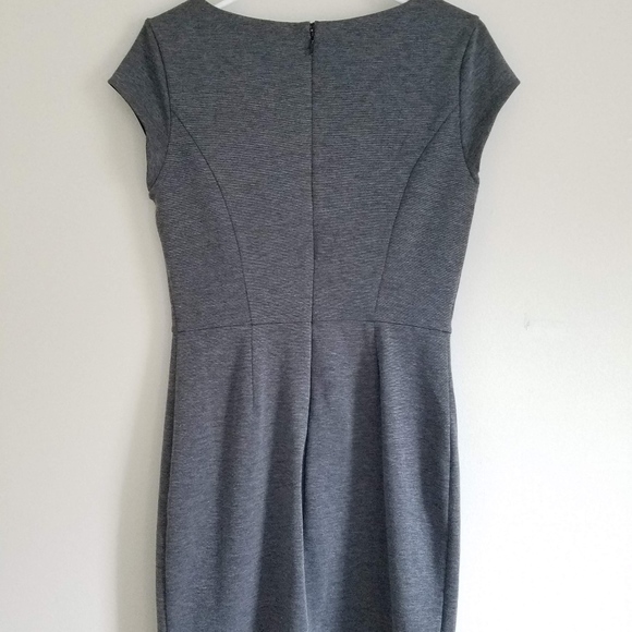 Banana Republic Gray Cap Sleeved Pencil Dress - Picture 3 of 4